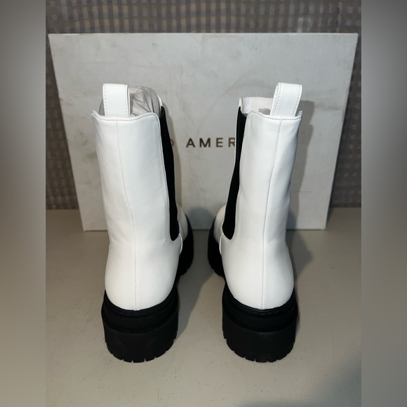 🤍 NIB! Good American Chelsea Leather Boots - Picture 7 of 9